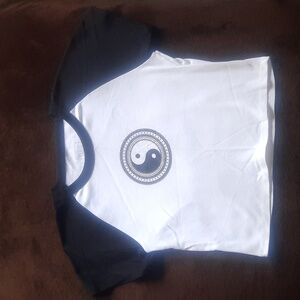 XL Women's Full Tilt Ying Yang Crop Top